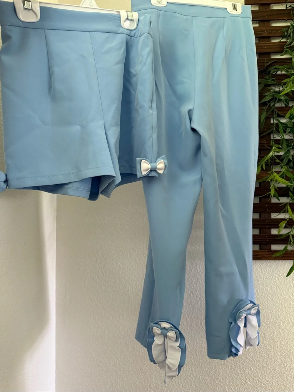 One-Shoulder Light Blue Ruffle Peplum Top